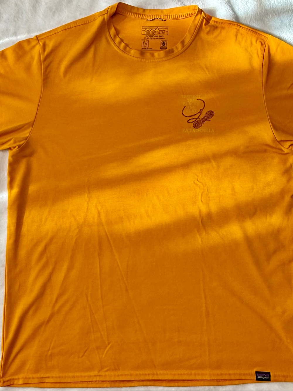 Patagonia Men’s Short-Sleeve Tee in Golden Orange